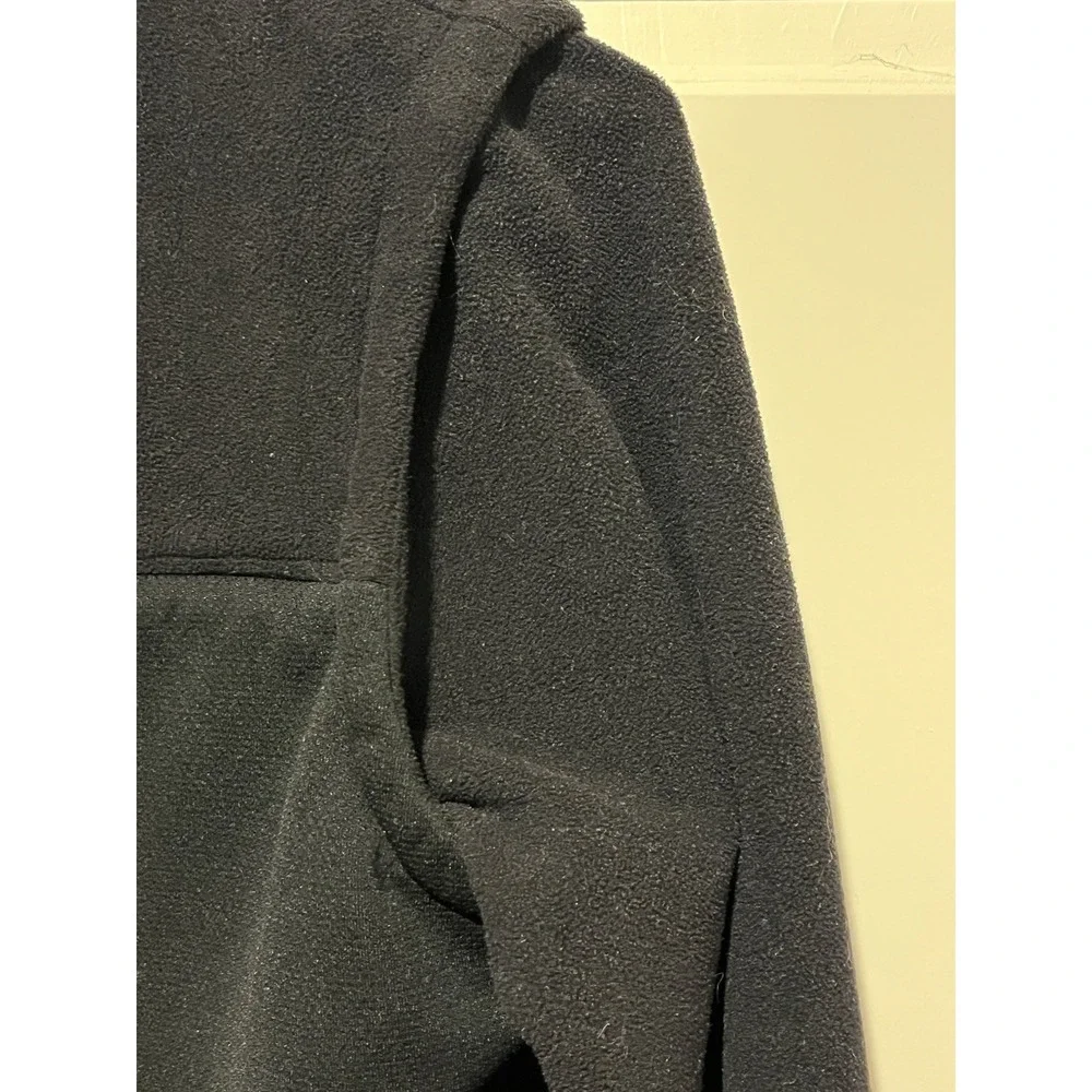 Straight Down Black Jacket & Vest Women's Small Fleece With Zip Off Sleeves Golf